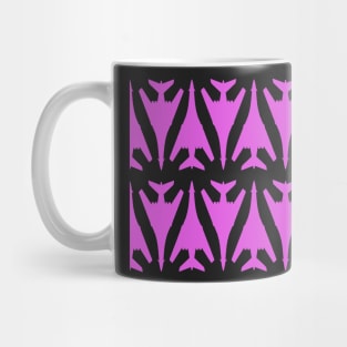 Rockwell B-1 Lancer - Pink & Black Pattern Design Mug